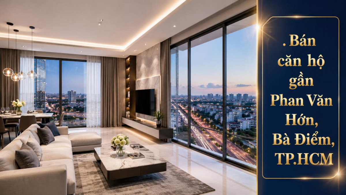 Bán căn hộ gần Phan Văn Hớn, Bà Điểm, tiện đi lại