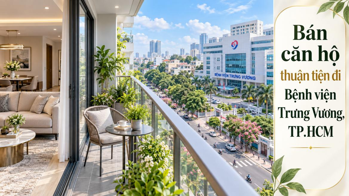 Bán căn hộ Bảy Hiền thuận tiện đi Bệnh viện Trưng Vương