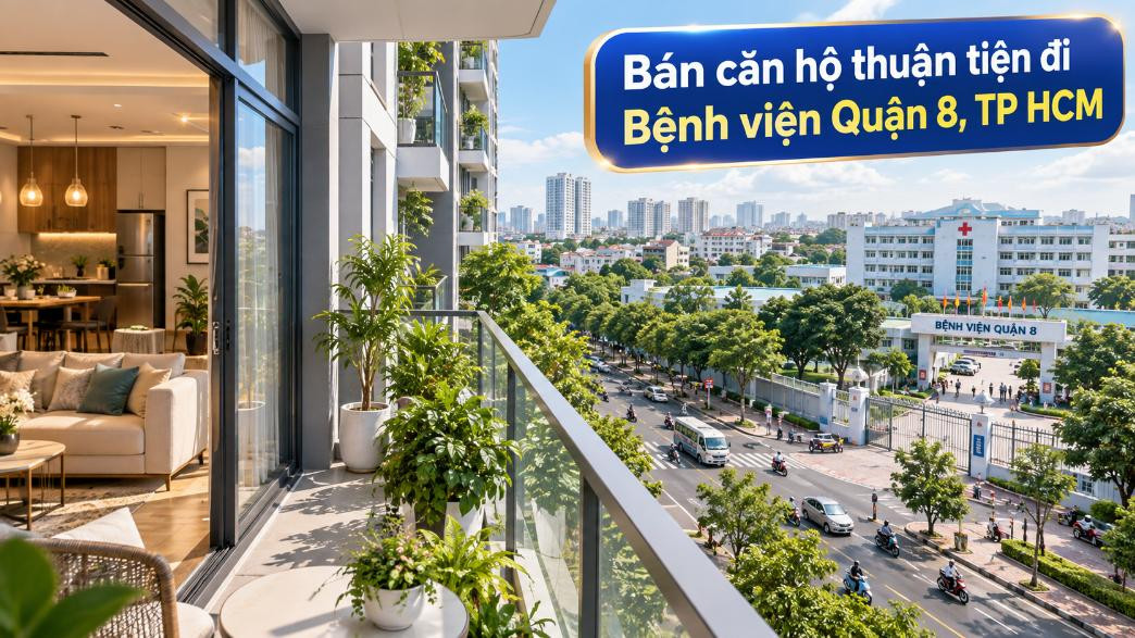 Bán căn hộ Bình Hưng thuận tiện đi Bệnh viện Quận 8