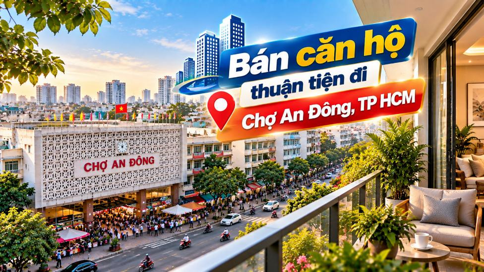Bán căn hộ Bình Hưng thuận tiện đi Chợ An Đông