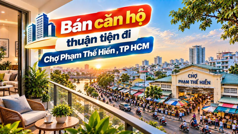 Bán căn hộ Bình Hưng thuận tiện đi Chợ Phạm Thế Hiển