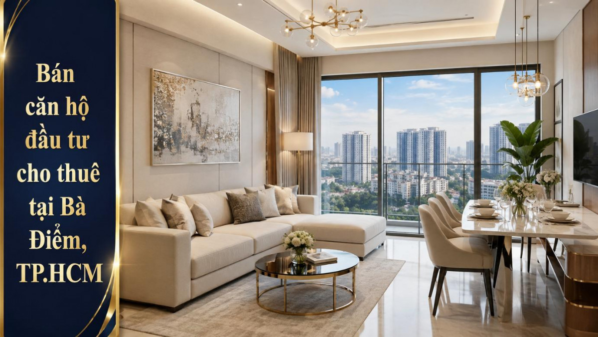 Bán căn hộ đầu tư cho thuê tại Bà Điểm, dễ khai thác