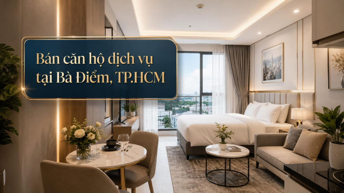 Bán căn hộ dịch vụ tại Bà Điểm, phù hợp khai thác cho thuê