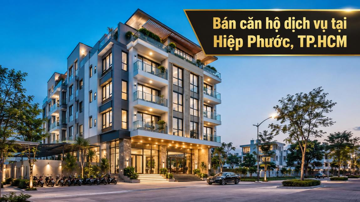 Bán căn hộ dịch vụ tại Hiệp Phước, phù hợp khai thác cho thuê
