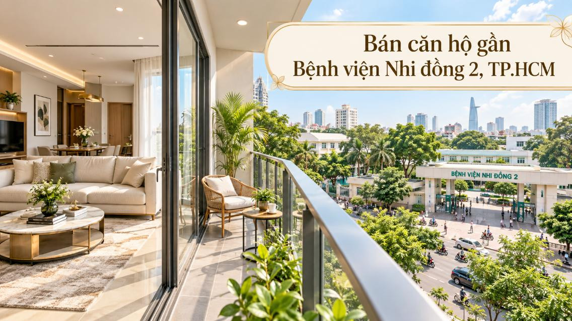 Bán căn hộ gần Bệnh viện Nhi đồng 2, vị trí trung tâm