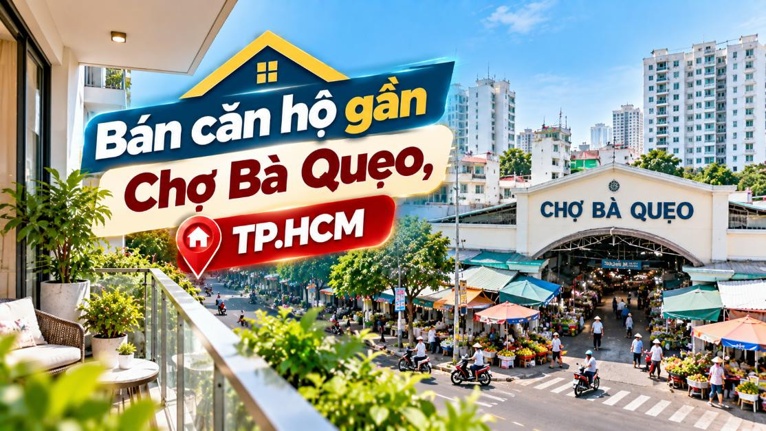 Bán căn hộ gần Chợ Bà Quẹo, thuận tiện kết nối Tân Bình