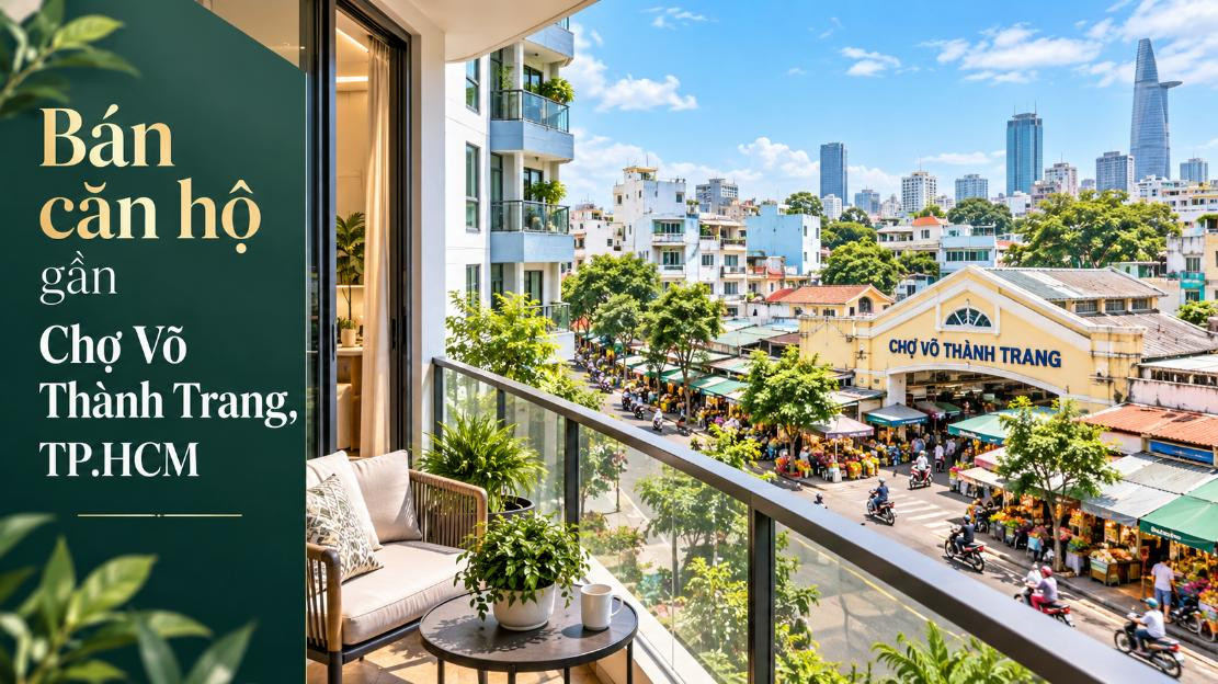 Bán căn hộ gần Chợ Võ Thành Trang, thuận tiện sinh sống