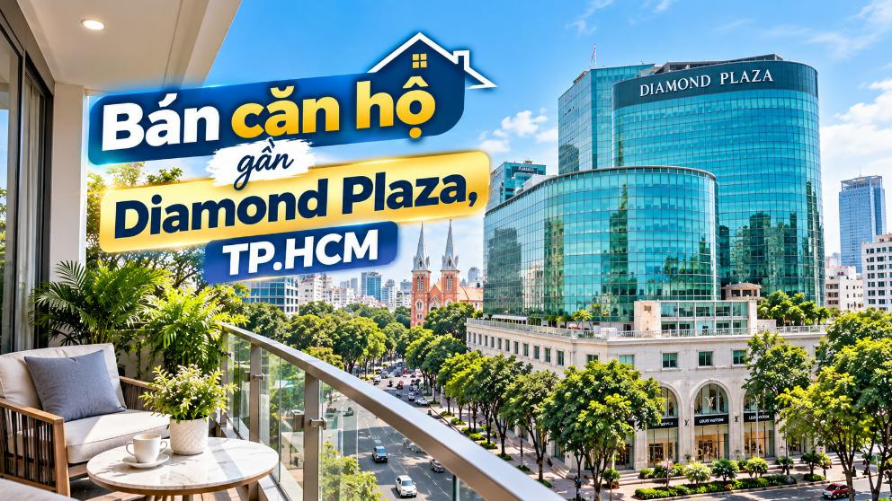 Bán căn hộ gần Diamond Plaza, tiện ích trung tâm thuận tiện