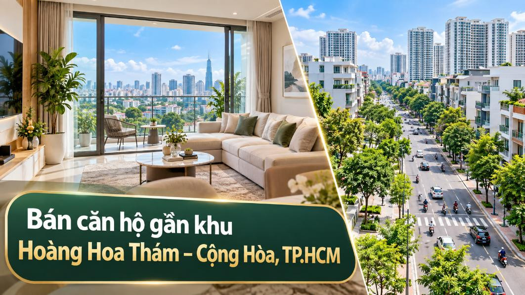 Bán căn hộ gần Hoàng Hoa Thám – Cộng Hòa, thuận tiện đi lại