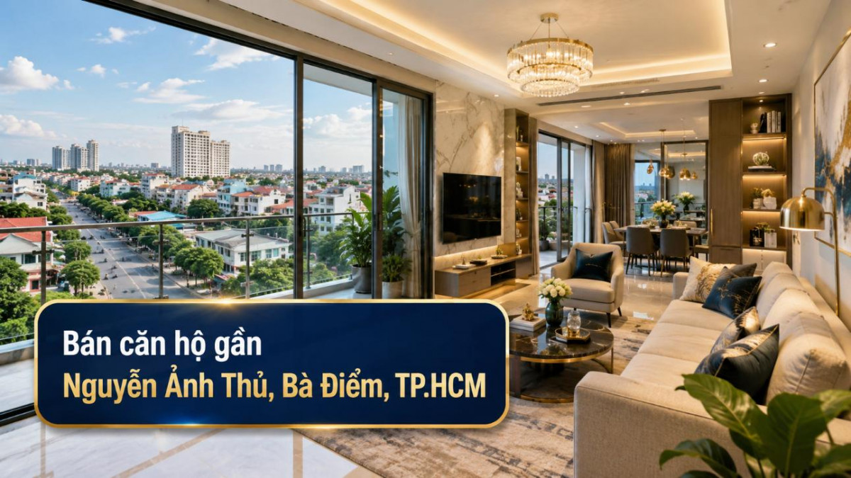 Bán căn hộ gần Nguyễn Ảnh Thủ, Bà Điểm, kết nối thuận tiện