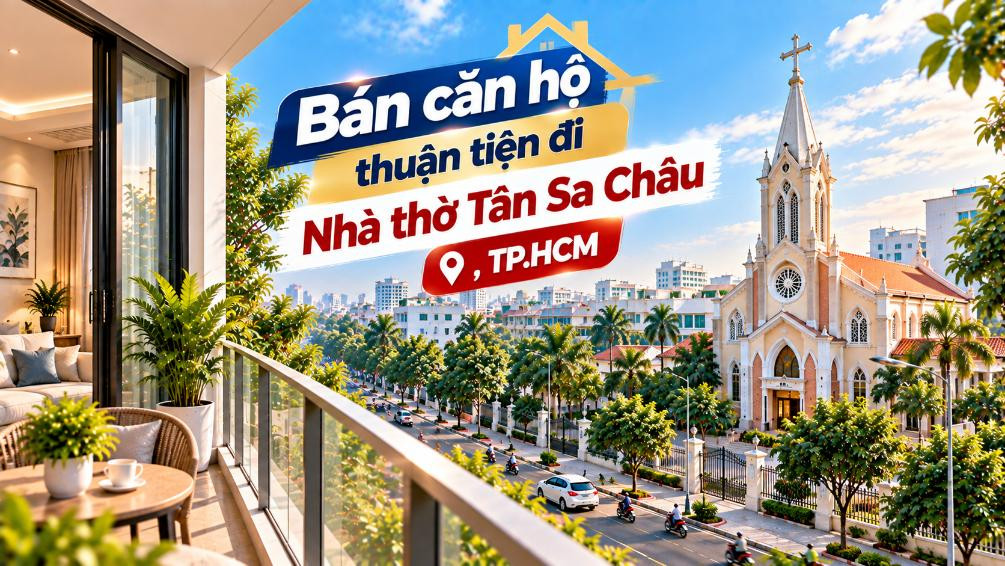 Bán căn hộ Tân Bình thuận tiện đi Nhà thờ Tân Sa Châu