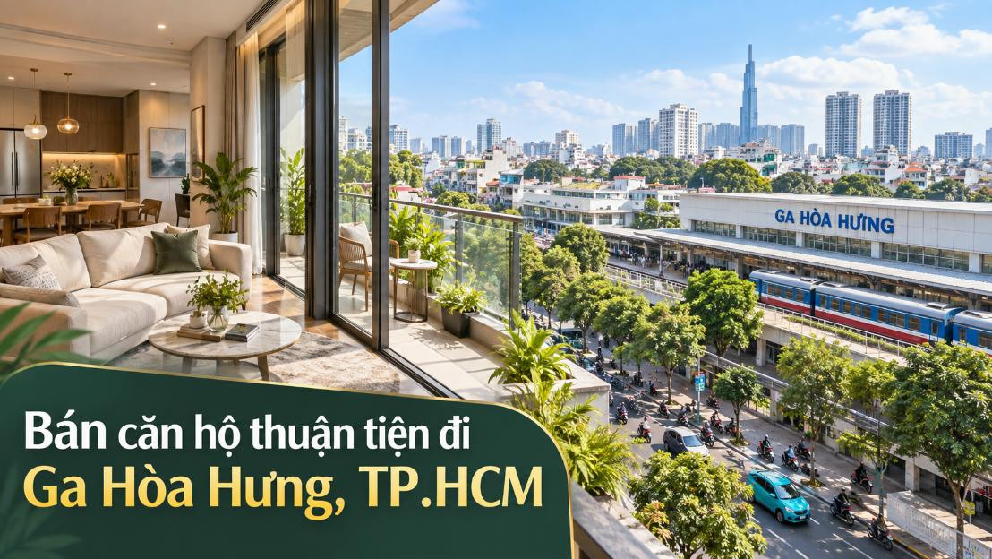 Bán căn hộ Tân Hòa thuận tiện đi Ga Hòa Hưng