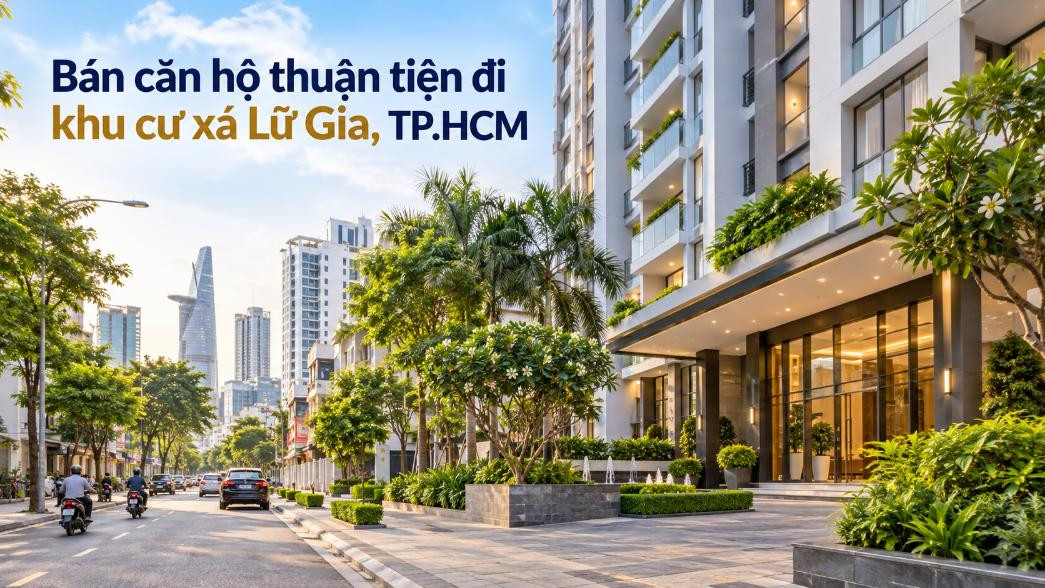Bán căn hộ Tân Hòa thuận tiện đi khu cư xá Lữ Gia