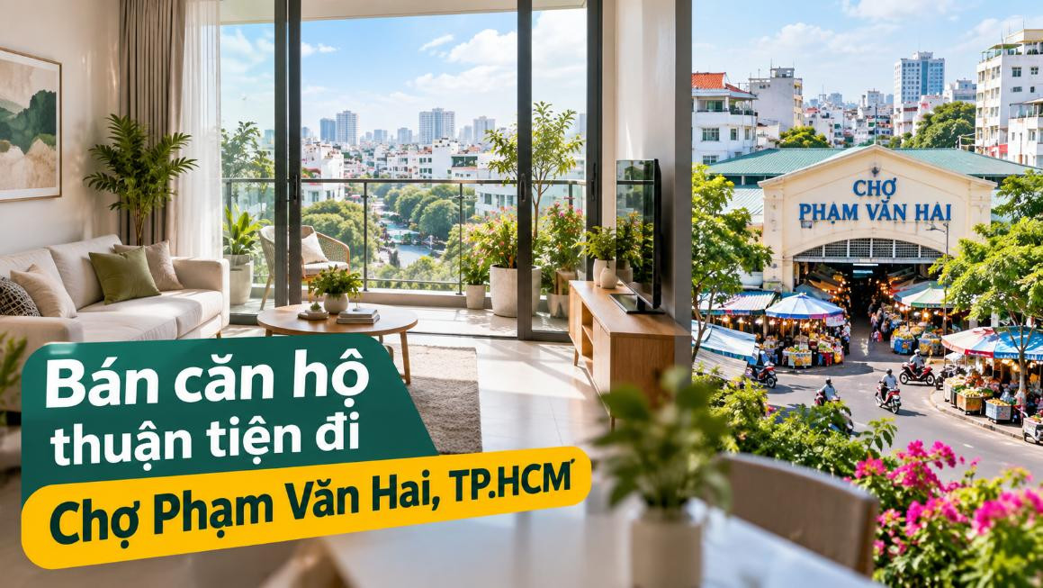 Bán căn hộ Tân Sơn thuận tiện đi Chợ Phạm Văn Hai