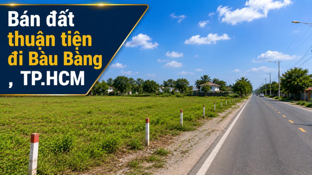 Bán đất An Long thuận tiện đi Bàu Bàng, kết nối linh hoạt