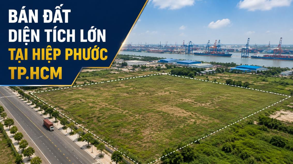 Bán đất diện tích lớn tại Hiệp Phước HCM, đa dạng phương án