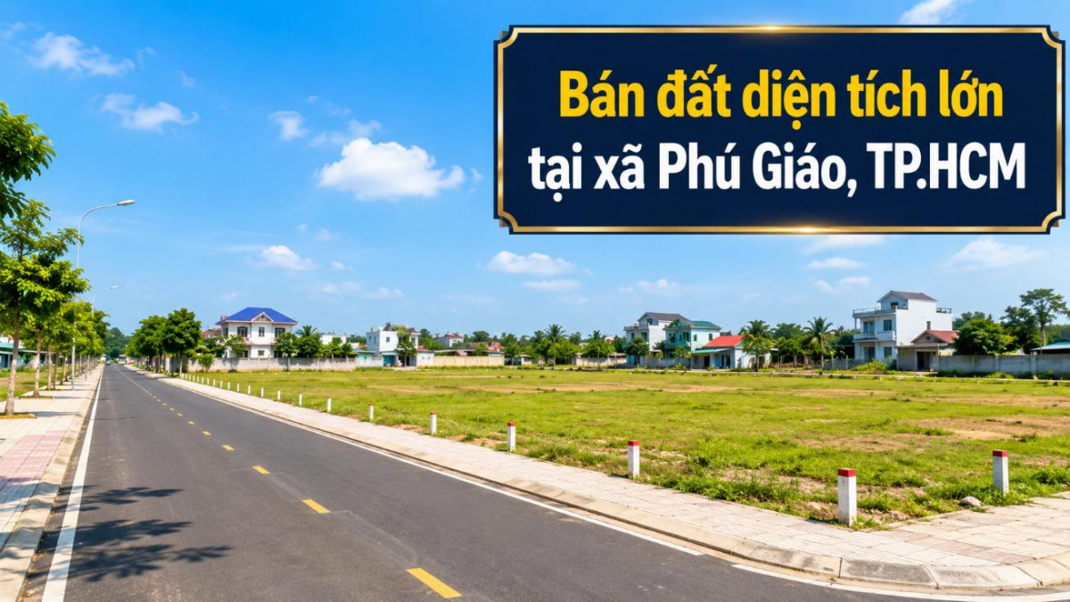 Bán đất diện tích lớn tại Phú Giáo, đa dạng phương án đầu tư