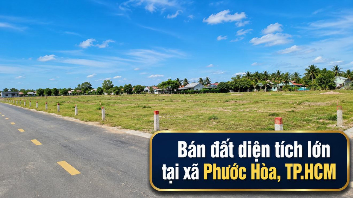 Bán đất diện tích lớn tại Phước Hòa, đa dạng phương án