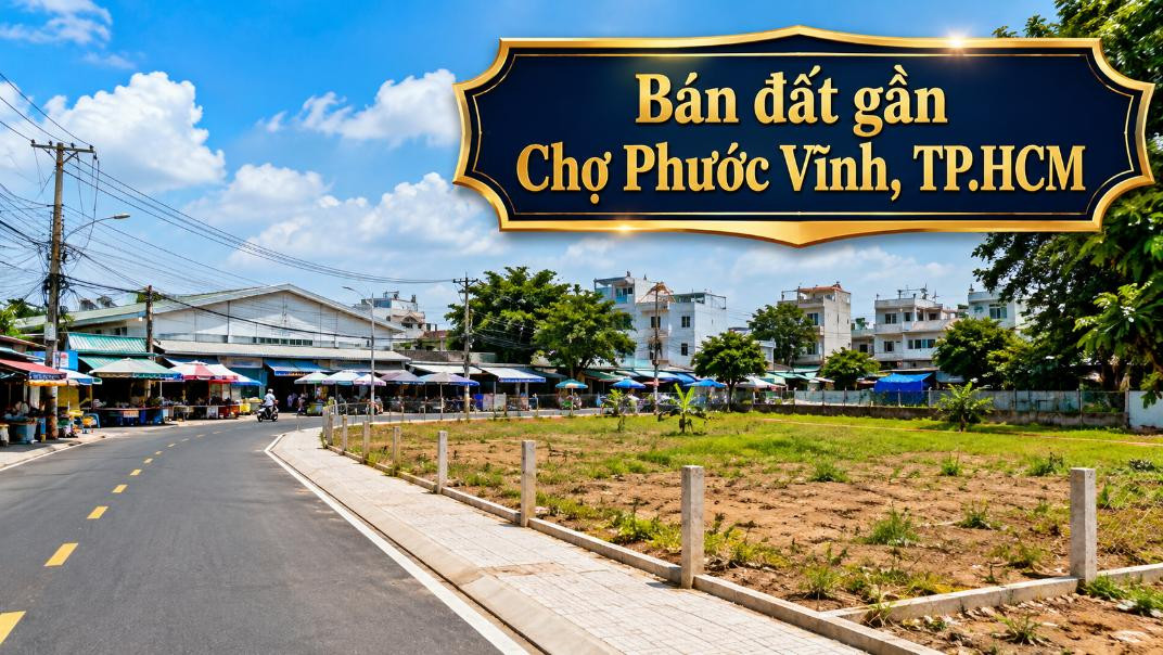 Bán đất gần Chợ Phước Vĩnh, thuận tiện xây nhà và đầu tư, HCM