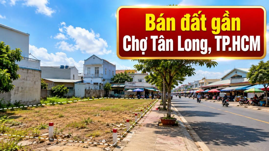 Bán đất gần Chợ Tân Long, thuận tiện xây nhà và đầu tư