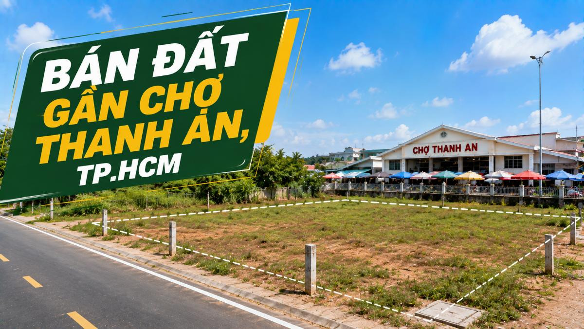 Bán đất gần Chợ Thanh An, thuận tiện xây nhà và đầu tư