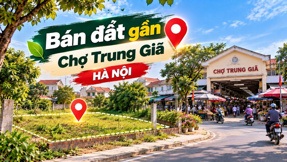 Bán đất gần Chợ Trung Giã, thuận tiện kinh doanh và đầu tư