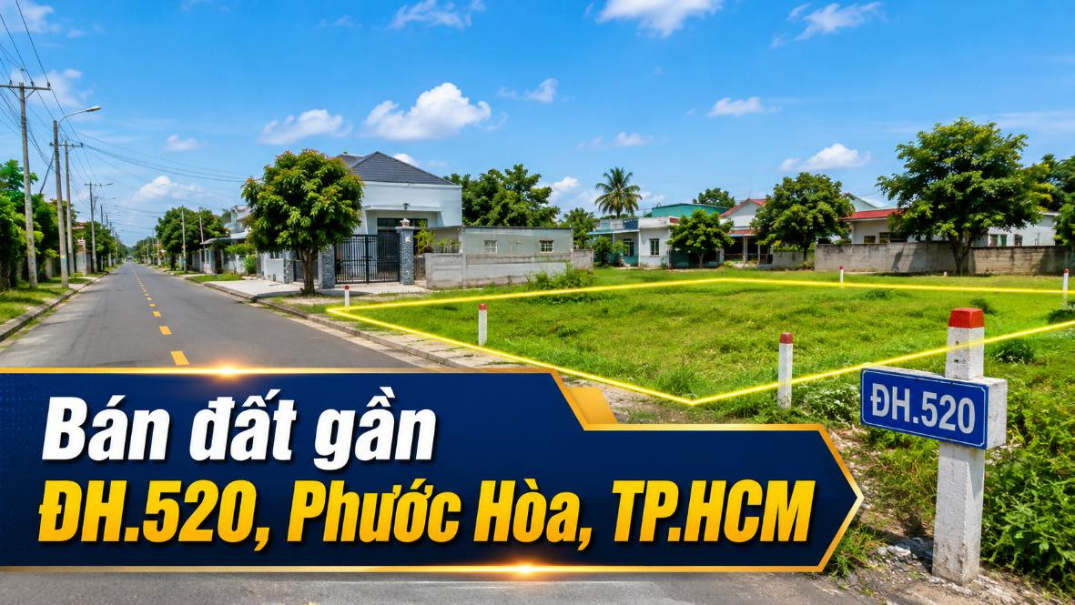 Bán đất gần ĐH.520, Phước Hòa, thuận tiện đi Hồ Phước Hòa
