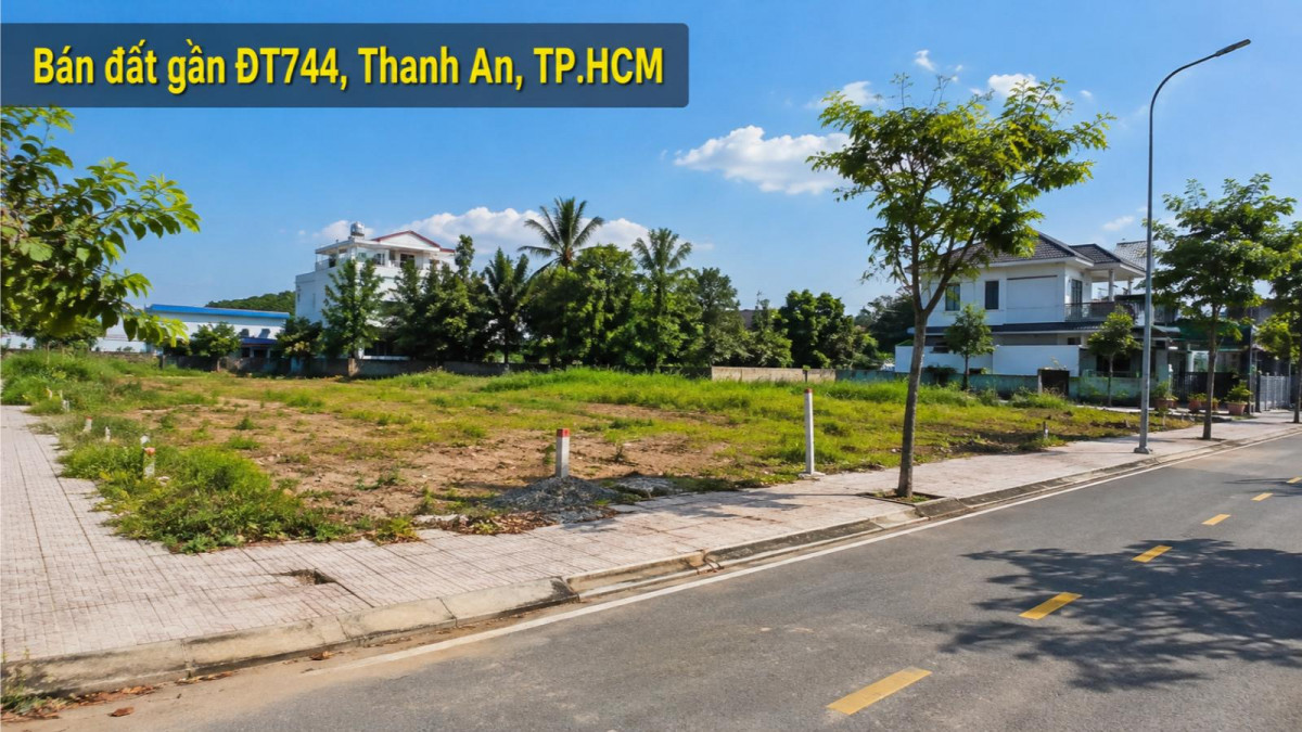 Bán đất gần ĐT744, Thanh An, giao thông thuận tiện