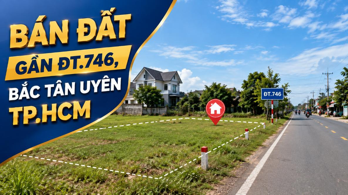 Bán đất gần ĐT.746, Bắc Tân Uyên, giao thông thuận tiện
