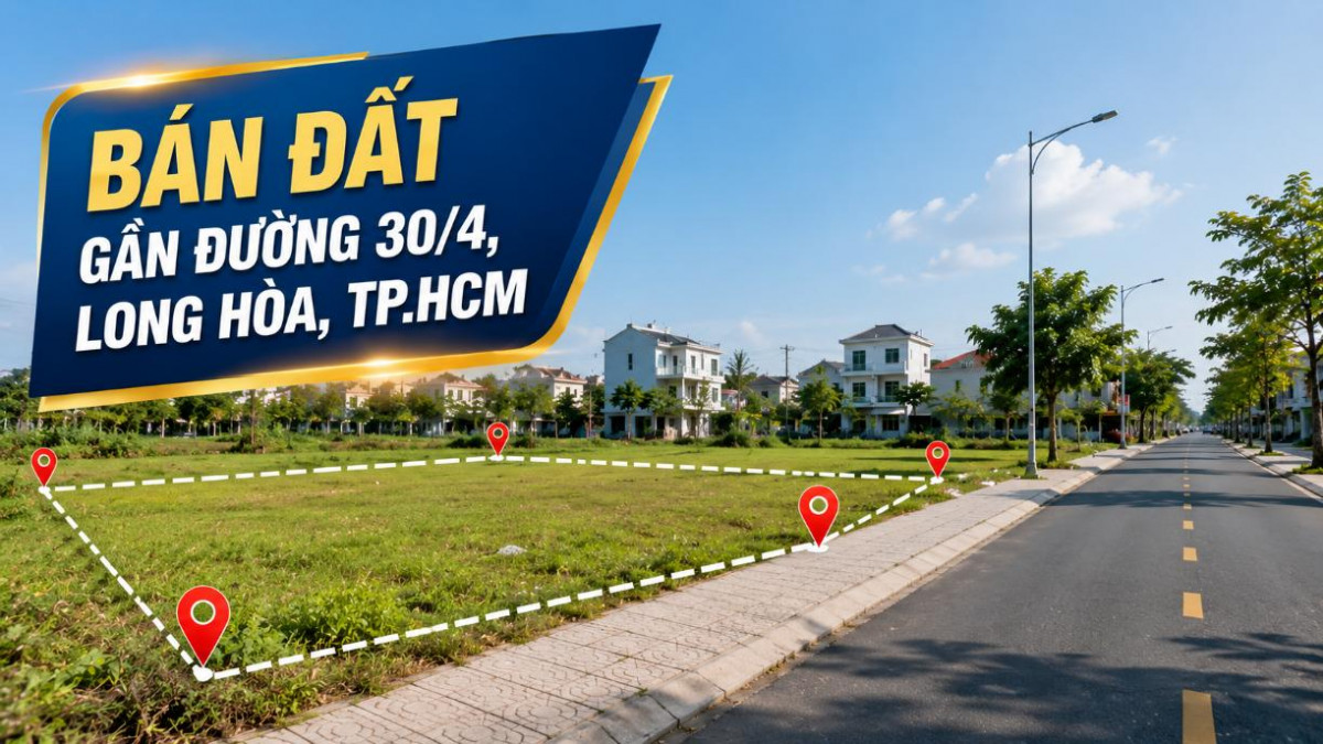 Bán đất gần đường 30/4, Long Hòa, thuận tiện ra biển