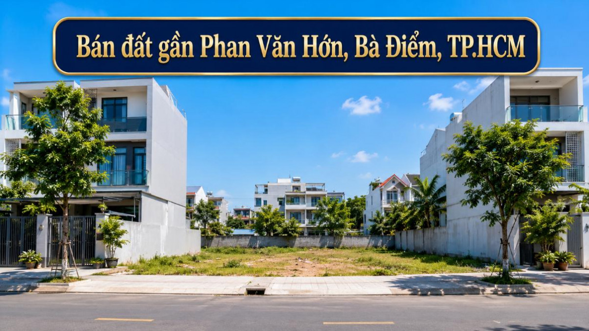 Bán đất gần Phan Văn Hớn, Bà Điểm, dễ kết nối
