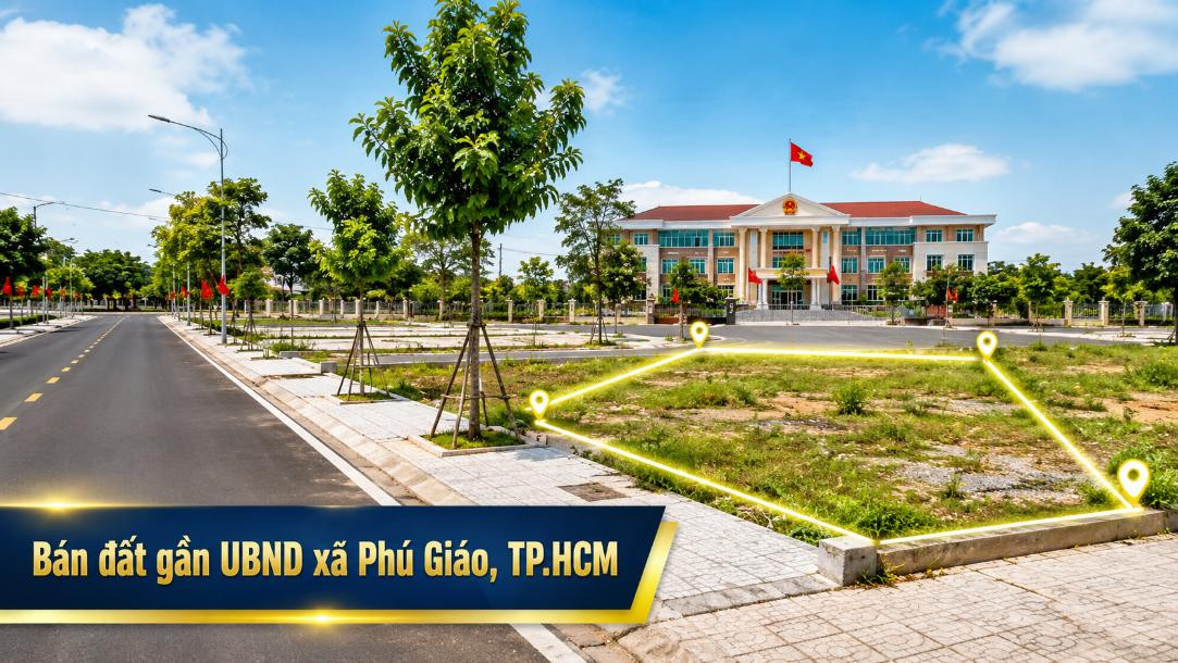 Bán đất gần UBND xã Phú Giáo, vị trí trung tâm dễ kết nối