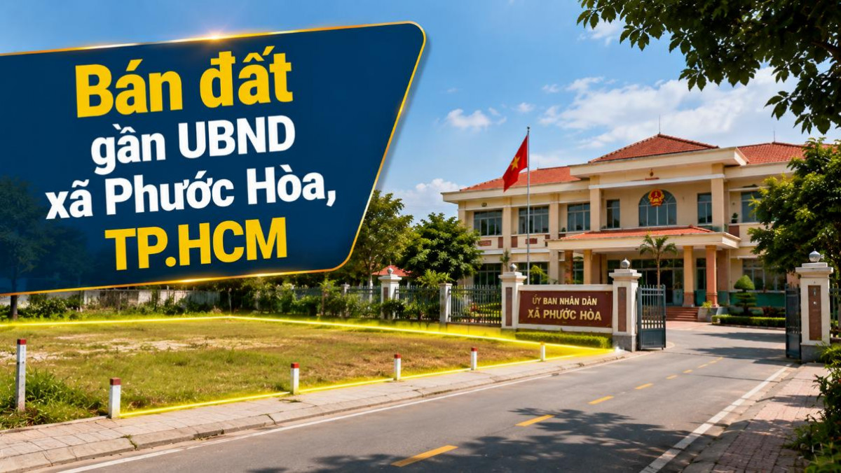 Bán đất gần UBND xã Phước Hòa, vị trí trung tâm dễ kết nối