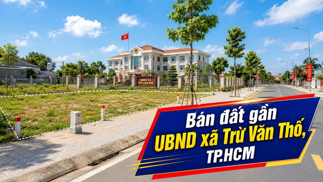 Bán đất gần UBND xã Trừ Văn Thố, vị trí trung tâm dễ kết nối