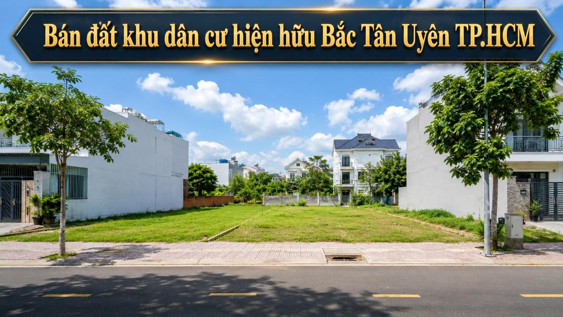 Bán đất khu dân cư hiện hữu Bắc Tân Uyên, thuận tiện xây nhà