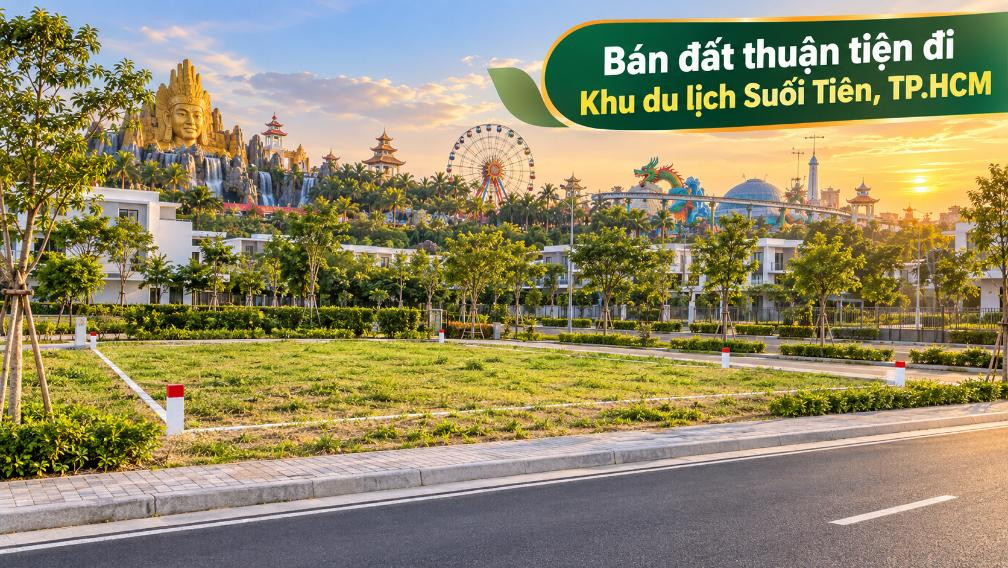 Bán đất Long Trường thuận tiện đi Khu du lịch Suối Tiên