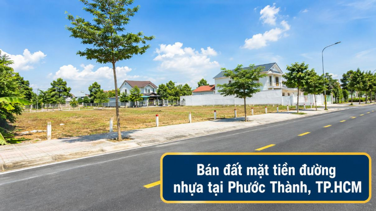 Bán đất mặt tiền đường nhựa Phước Thành, dễ đi và kinh doanh