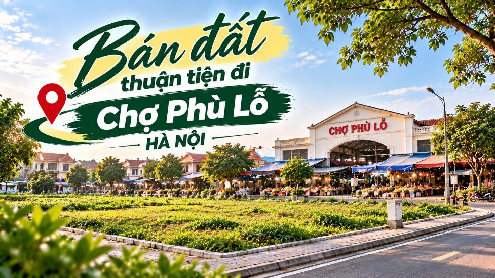 Bán đất Nội Bài thuận tiện đi Chợ Phù Lỗ, phù hợp đầu tư