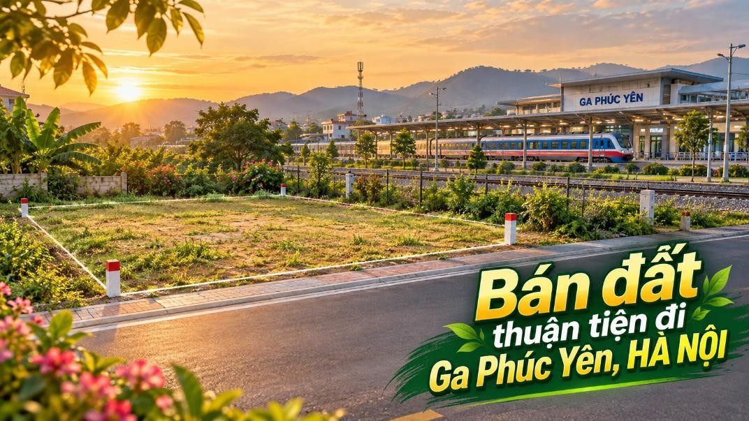 Bán đất Nội Bài thuận tiện đi Ga Phúc Yên, phù hợp đầu tư