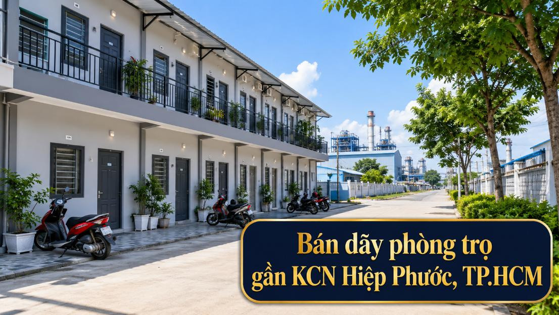 Bán dãy phòng trọ gần KCN Hiệp Phước, phù hợp đầu tư cho thuê