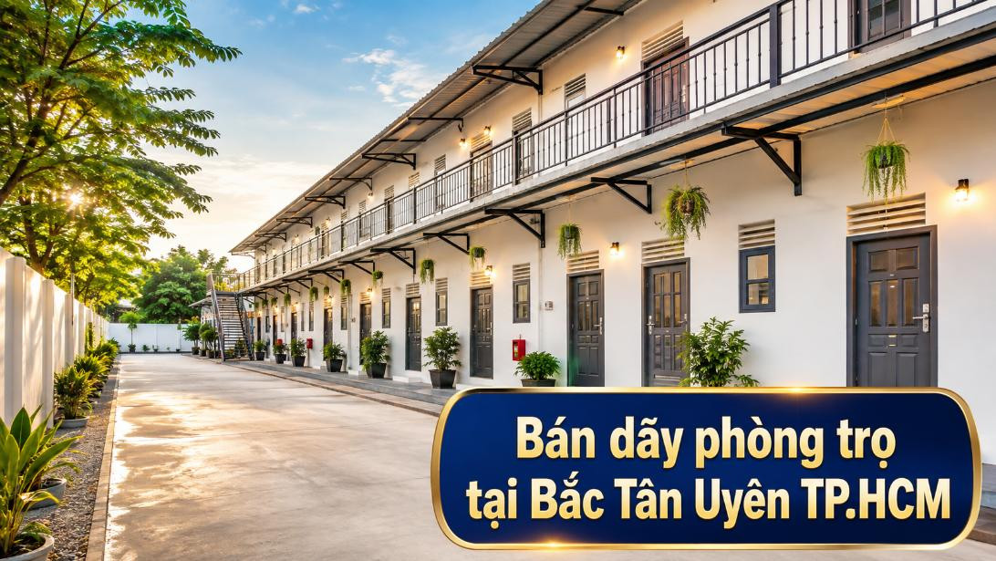 Bán dãy phòng trọ tại Bắc Tân Uyên, phù hợp đầu tư cho thuê