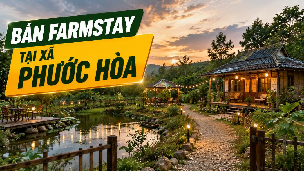 Bán farmstay tại Phước Hòa, kết hợp vườn và nghỉ dưỡng