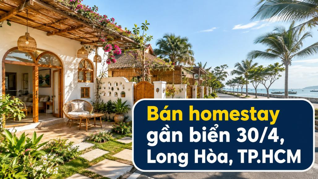 Bán homestay gần biển 30/4, Long Hòa, thuận tiện đón khách