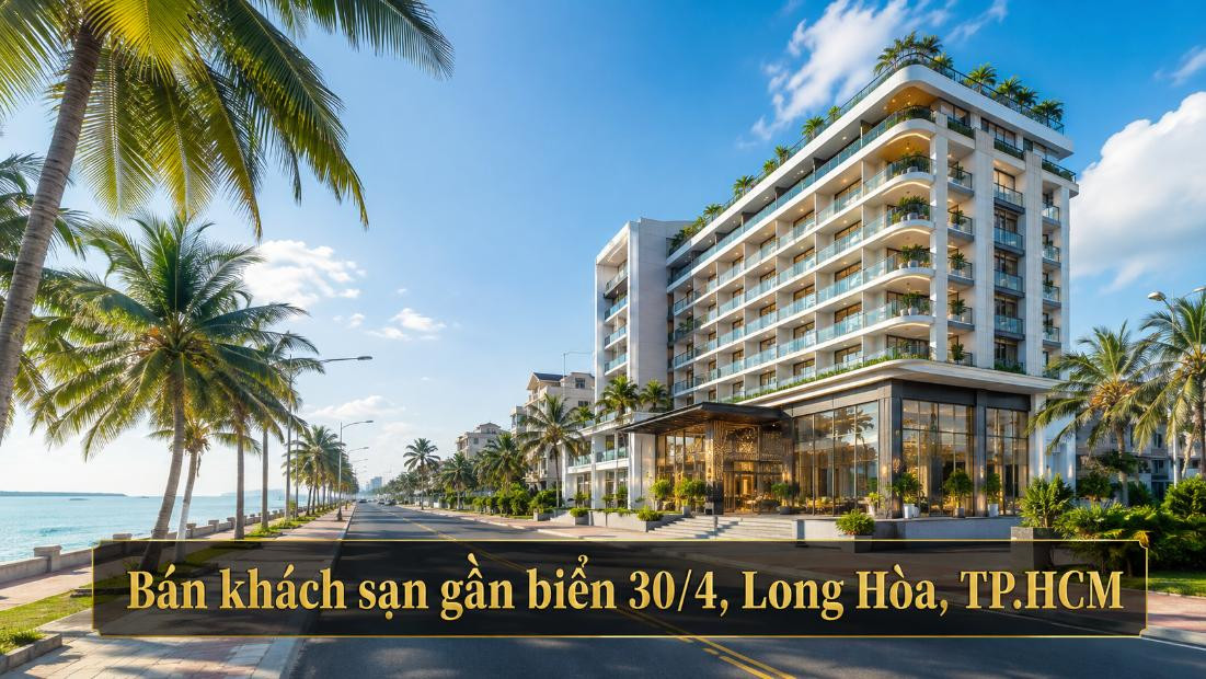 Bán khách sạn gần biển 30/4, Long Hòa, thuận tiện khai thác