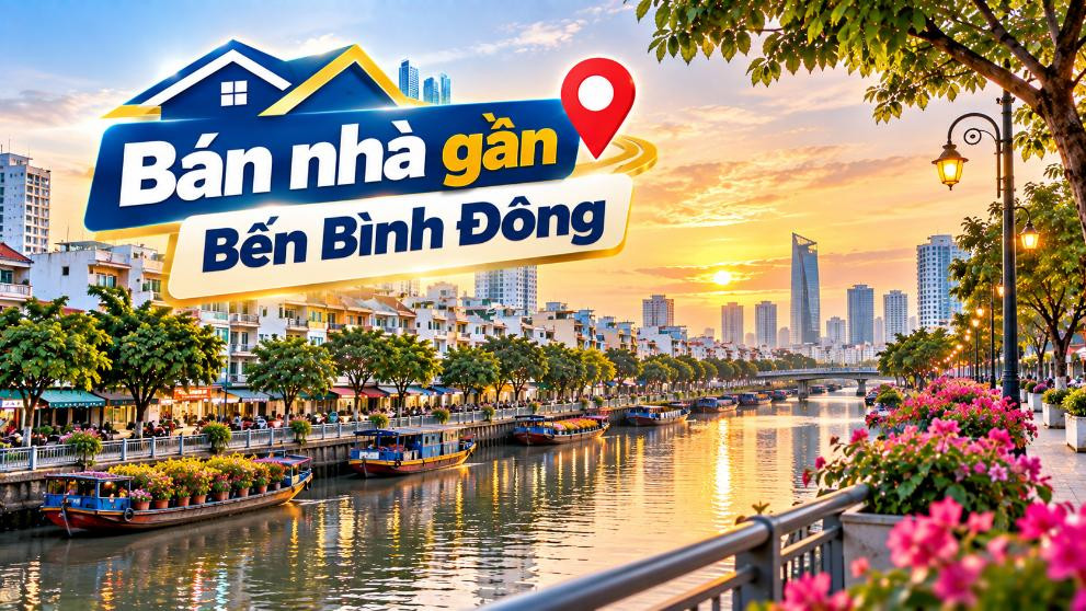 Bán nhà Bình Hưng thuận tiện đi Bến Bình Đông