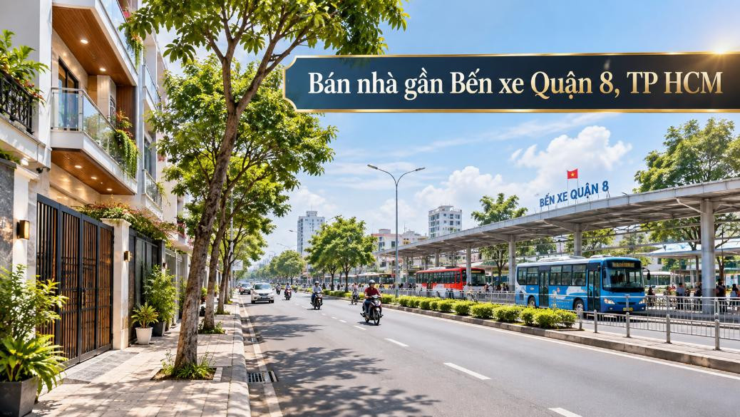 Bán nhà Bình Hưng thuận tiện đi Bến xe Quận 8