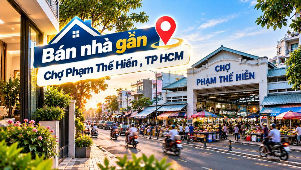 Bán nhà Bình Hưng thuận tiện đi Chợ Phạm Thế Hiển