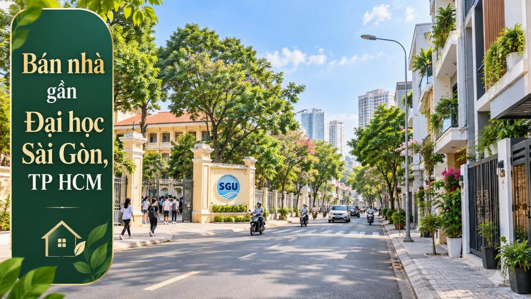 Bán nhà Bình Hưng thuận tiện đi Đại học Sài Gòn