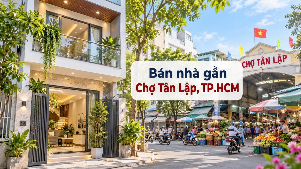 Bán nhà Bình Trưng thuận tiện đi Chợ Tân Lập, tiện sinh hoạt
