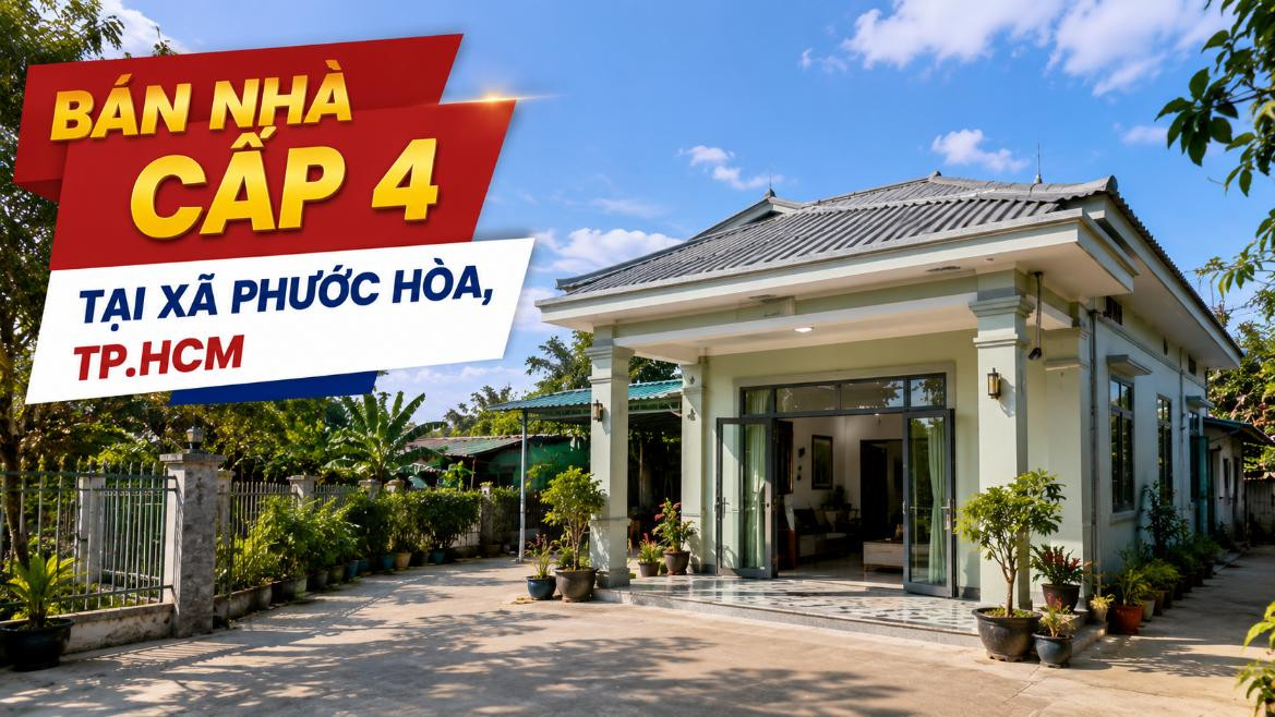 Bán nhà cấp 4 tại Phước Hòa, dễ ở và dễ cải tạo